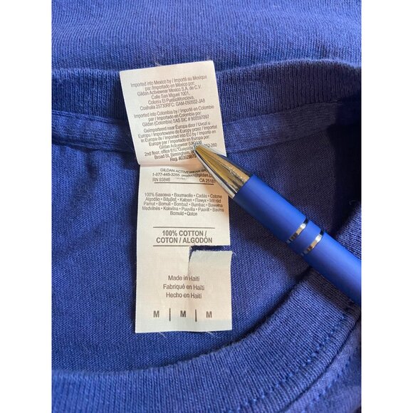 Gildan Graphic Tee Womens Medium Small Town Girl  Blue Southernology Streetwear - Picture 5 of 7